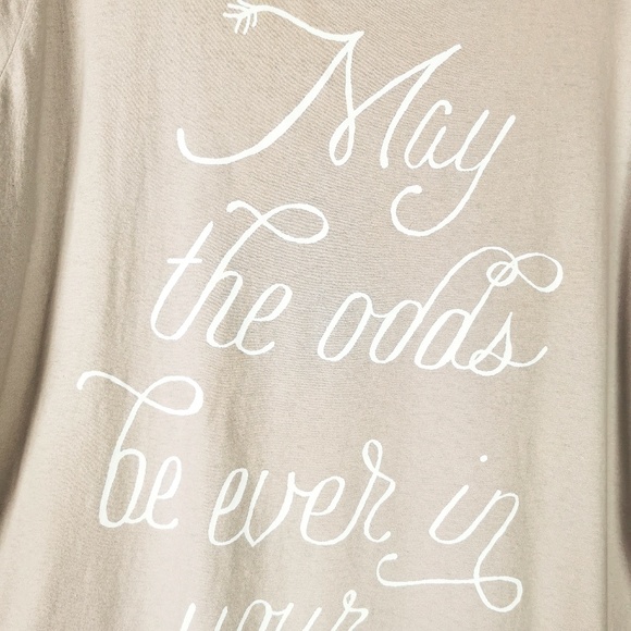 The Hunger Games Trilogy May The Odds Be Ever In Your Favor T-Shirt - Picture 1 of 4